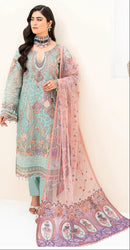 Ramsha 598 Fox Georgette Embroidered Pakistani Suit