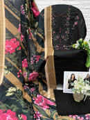 Florent 1049 C Cambric Cotton Chikankri Embroidery Work Suit