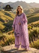 AL Sakab 1714 C Romen Silk Fabric Embroidery Work Paksitani Suit
