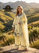 AL Sakab 1714 D Romen Silk Fabric Embroidery Work Paksitani Suit