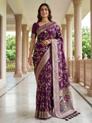 TF 416 A Pure Nylon Satin Zari Thread Weaving Less Saree