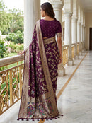 TF 416 A Pure Nylon Satin Zari Thread Weaving Less Saree