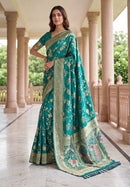 TF 416 B Pure Nylon Satin Zari Thread Weaving Less Saree