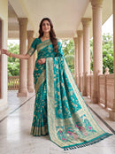 TF 416 B Pure Nylon Satin Zari Thread Weaving Less Saree