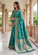TF 416 B Pure Nylon Satin Zari Thread Weaving Less Saree