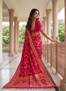 TF 416 C Pure Nylon Satin Zari Thread Weaving Less Saree