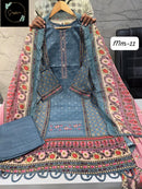 Sapphire Vol 11 C Pure Cotton Self Embroidery Work Pakistani Suit