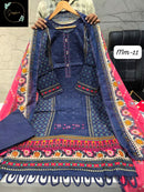 Sapphire Vol 11 D Pure Cotton Self Embroidery Work Pakistani Suit