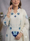 LG 2121 A Designer Soft Organza  Embroidery Work Suit