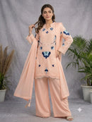 LG 2121 C Designer Soft Organza  Embroidery Work Suit