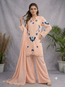 LG 2121 C Designer Soft Organza  Embroidery Work Suit