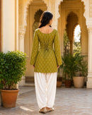 LW 9341 B Designer Cotton Bandhej Printed Co Ord Set