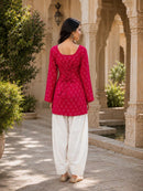 LW 9341 A Designer Cotton Bandhej Printed Co Ord Set