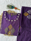 KR 393 Pure Mul Cotton Hand Block Printed Suit