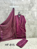 Hoor Tex HF 815 A Heavy Cristal Viscous Pakistani Suit