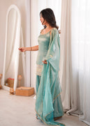 SZR 3177 Real Mirror & Embroidery Sequence Work Sharara Suit