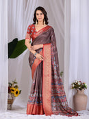 AB 1091 Designer Elegant Traditional Lichi Silk Saree