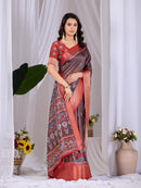 AB 1091 Designer Elegant Traditional Lichi Silk Saree