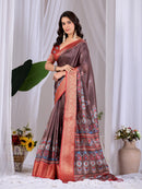 AB 1091 Designer Elegant Traditional Lichi Silk Saree