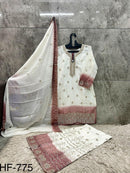 Hoor Tex 775 D Designer Heavy Georgette Embroidered Suit