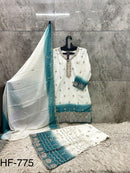 Hoor Tex 775 B Designer Heavy Georgette Embroidered Suit