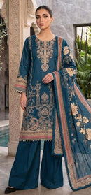 Hoor Tex  Hf 897 B Premium Heavy Reyon Printed Pakistani Suit