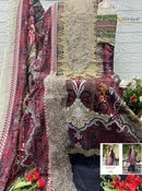 Alzohaib Az 1604 Pure Cotton Patch Work Pakistani Suit