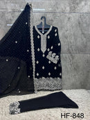Hoor Tex Hf 848 B Premium Heavy Georgette Pakistani Suit