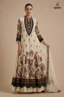 Designer Real Mirror Work Anarkali Gown