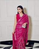 FB 336 Designer Georgette Sequins Thread Work Saree
