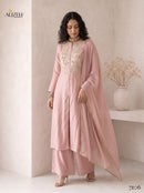 Alizeh 7106 Designer Roman Silk Tabby Organza Suit
