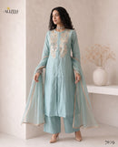 Alizeh 7109 Designer Roman Silk Tabby Organza Suit