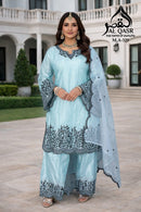 Al Qasr Ma 328 D Premium Heavy Embroidery Work Pakistani Suit