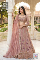 Shivali VSN9 58803 C4 Dusty Pink Heavy Sequins Embroidered Lehenga
