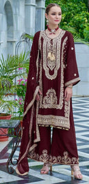 Fepic Rosemeen C 1846 A Premium Chinon Embroidered Work Pakistani Suit