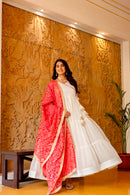 RR 47 A NC Moss Heavy Embroidery Work Anarkali Gown