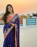 BT 411 Designer Heavy Georgette Sequence Work Saree