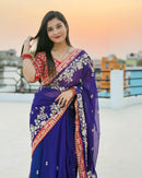 BT 411 Designer Heavy Georgette Sequence Work Saree