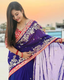 BT 411 Designer Heavy Georgette Sequence Work Saree