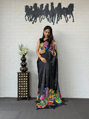 SF 2295 B Japan Satin Silk Elegant Viscose Saree