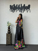 SF 2295 B Japan Satin Silk Elegant Viscose Saree
