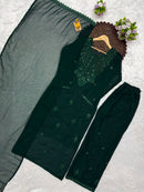 KC 012 B Premium Fox Blooming Georgette Suit