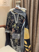 Maria.B 01 Rayon Printed Embroidery Work Pakistani Suit