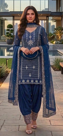 Hoor Tex HF 585 F Designer Heavy Georgette Pakistani Suit