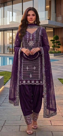 Hoor Tex  HF 585 H Designer Heavy Georgette Pakistani Suit