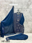 Hoor Tex HF 585 F Designer Heavy Georgette Pakistani Suit