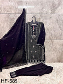 Hoor Tex  HF 585 E Designer Heavy Georgette Pakistani Suit