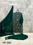 Hoor Tex  HF 585 G Designer Heavy Georgette Pakistani Suit