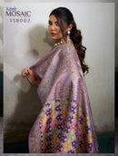 Sethnic Lifestyle 138002 Designer  Pure Satin Jacquard Saree