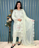 ZF Anaya Lawn 86 C Heavy Cotton Embroidery Work Pakistani Suit